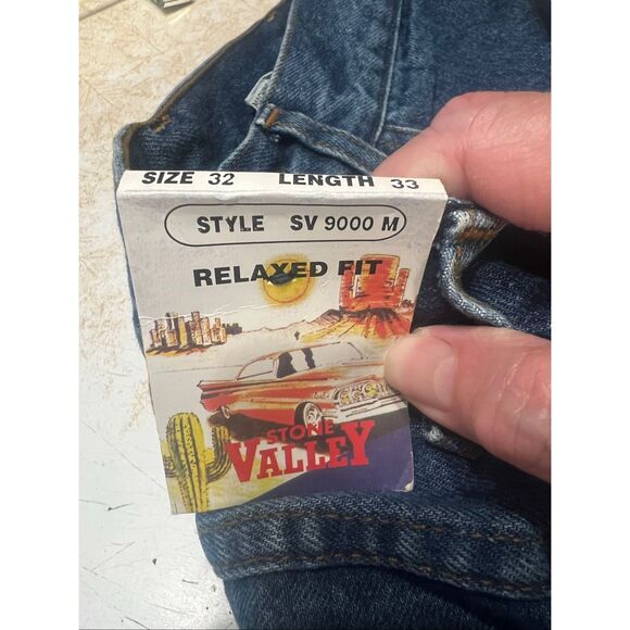 Stone Valley Men’s Relaxed Fit  carpenter jeans Sz 32/33 NWT - Picture 4 of 4